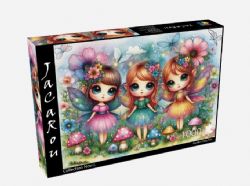 JACAROU CASSE-TÊTE 1000 PIÈCES - TRIO DE FÉES DU JARDIN #JP-GARD1000